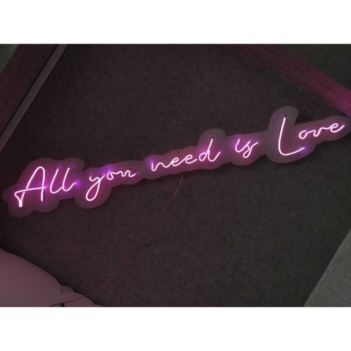All You Need Is Love Neon Tabela Neon Yazı