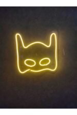 Batman Maske Neon Led Duvar Dekoru