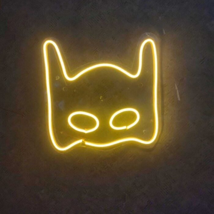 Batman Maske Neon Led Duvar Dekoru