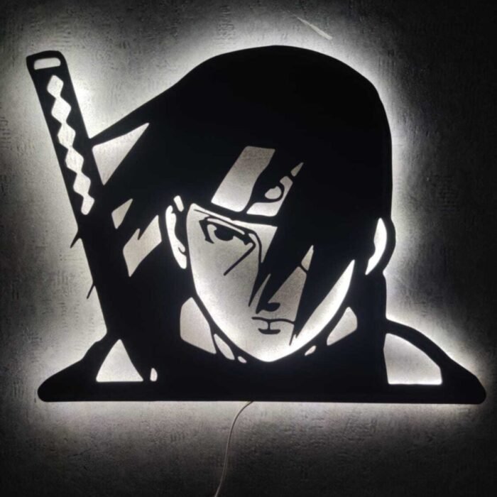 Naruto Itachi Uchiha Led Işıklı Tablo