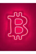 Bitcoin Neon Tabela Btcneon Led Dekoratif Kripto Para Duvar Aydınlatması Spor Neon Duvar Dekorasyonu