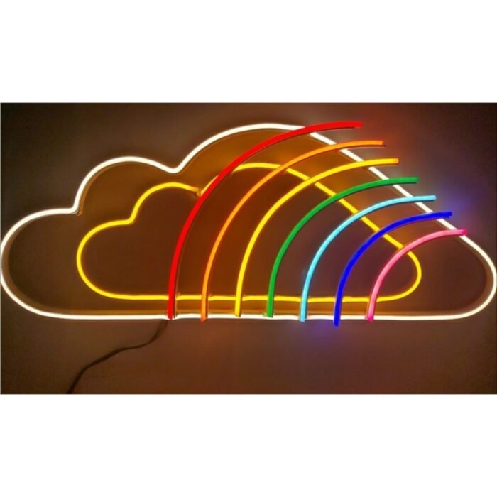 Dekoratif Neon Bulut Figürü Soft Neon