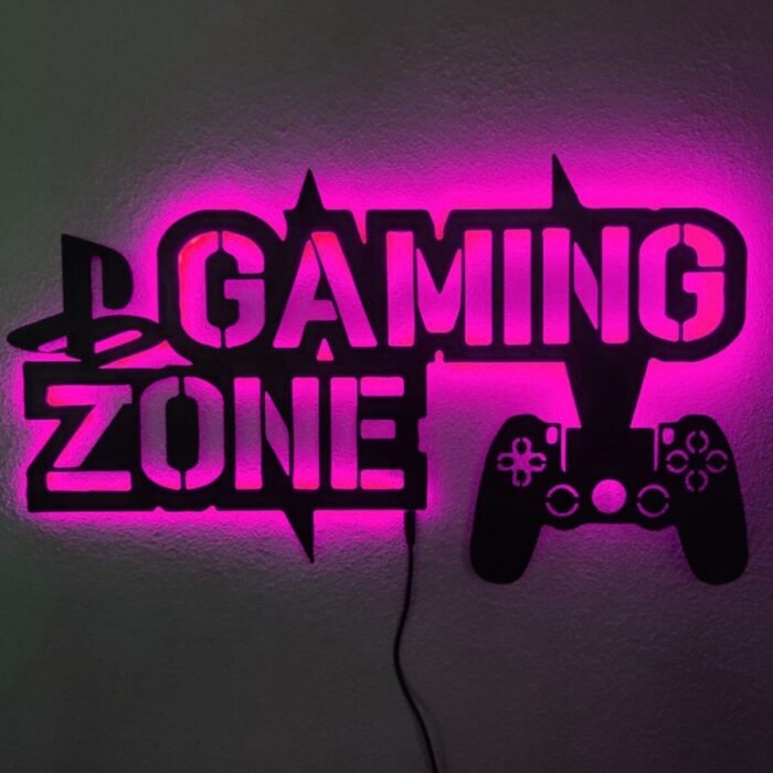 Gaming Zone Led Işıklı Tablo