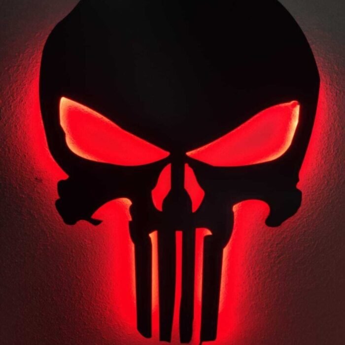 Punisher Led Işıklı Tablo