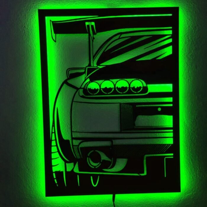 . Led Işıklı Ahşap Tablo