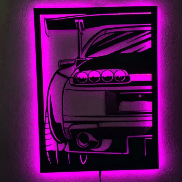 Supra Led Işıklı Ahşap Tablo