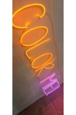 Color Me! Neon Led Tabela Dekoratif Aydınlatma Turuncu-pembe
