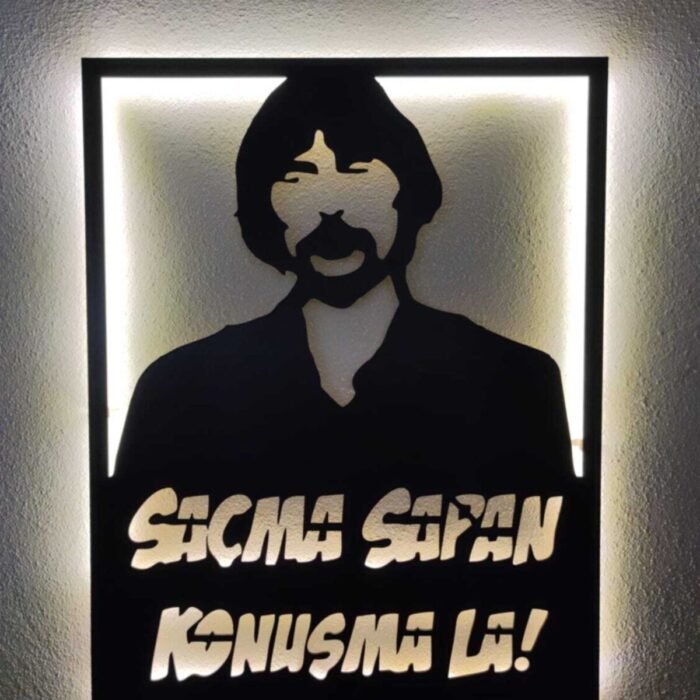 Behzat Ç Led Işıklı Ahşap Tablo