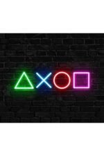 Playstation Neon Led Tabela, Neon Işık, Oyun Odası Neon Tabela, Neon Işıklar