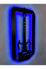 Gitar Led Işıklı Ahşap Dekoratif Tablo - Görsel 2