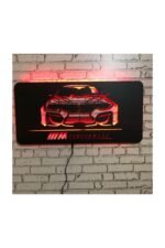 Bmw M Performance Led Işıklı Ahşap Tablo - Led Işıklı Duvar Dekoru - Görsel 2
