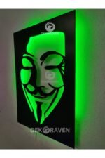 Anonymous Led Işıklı Ahşap Tablo - Görsel 2