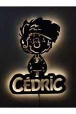 Cedric Dekoratif Led Işıklı Ahşap Tablo