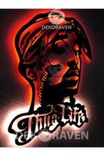 Tupac Shakur Thug Life Led Işıklı Tablo - Görsel 2