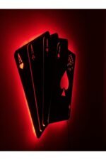 Iskambil Kağıdı Led Işıklı Duvar Tablosu - Görsel 3