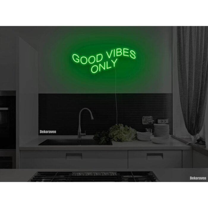 Good Vibes Only  Neon Tabela Dekoratif Aydınlatma