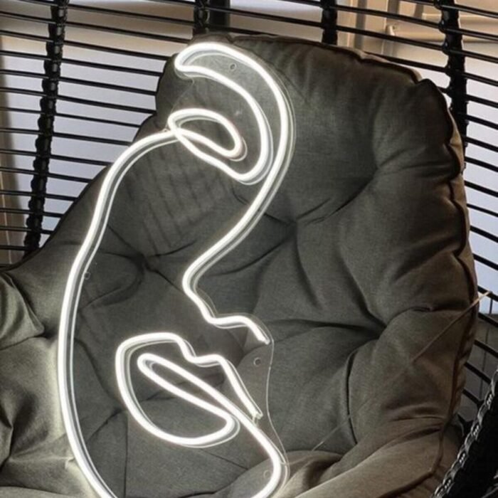 Neon Led Aydınlatma Face Gece Lambası Parti Süsü Işıklı Duvar Dekor