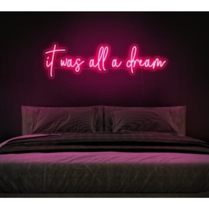 Neon Led Aydınlatma Dream Gece Lambası Parti Süsü Işıklı Duvar Dekor