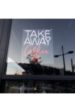 Neon Led Aydınlatma Coffee Gece Lambası Parti Süsü Işıklı Duvar Dekor