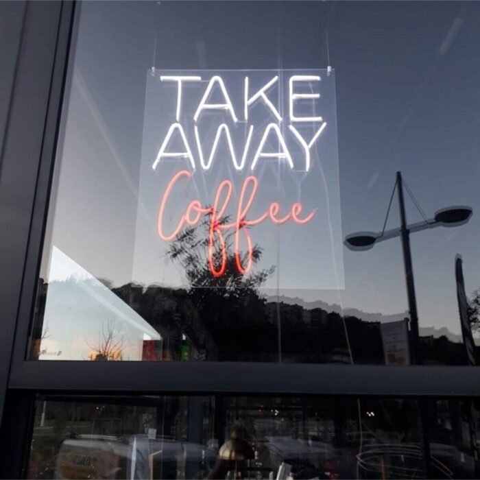 Neon Led Aydınlatma Coffee Gece Lambası Parti Süsü Işıklı Duvar Dekor