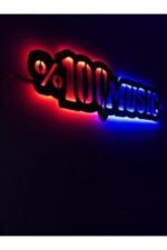 %100music Ledli Ahşap Tablo - Görsel 2