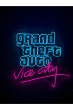 Gta Vice City Neon Yazı Tabela Dekoratif Aydınlatma - Görsel 3