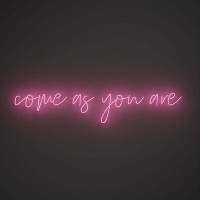 Come As You Are Neon Led Tabela Dekoratif Aydınlatma