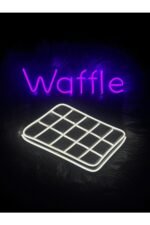 Waffle Neon Led Tabela Dekoratif Aydınlatma - Görsel 3