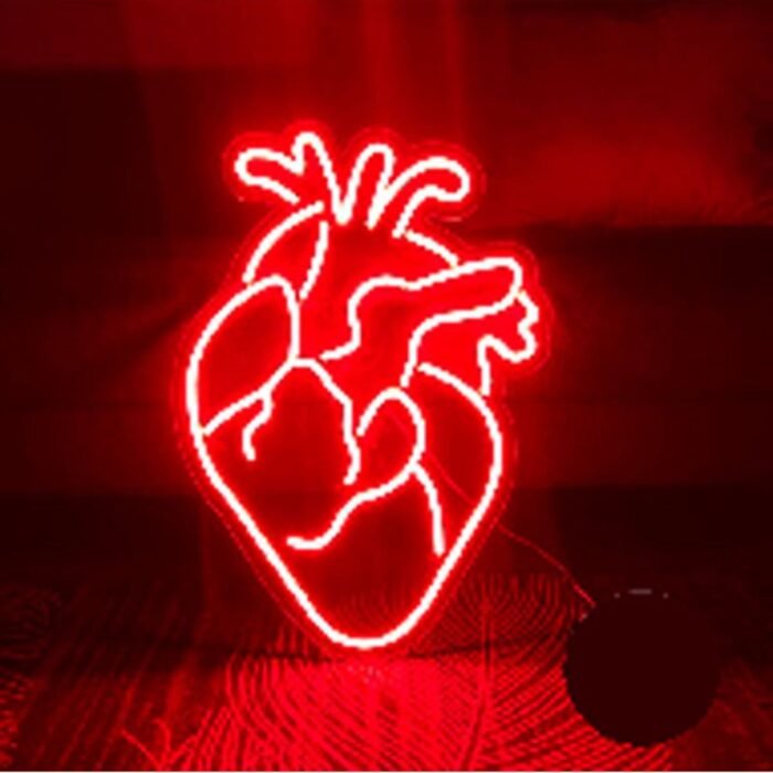 Kalp Neon Led Tabela Dekoratif Aydınlatma