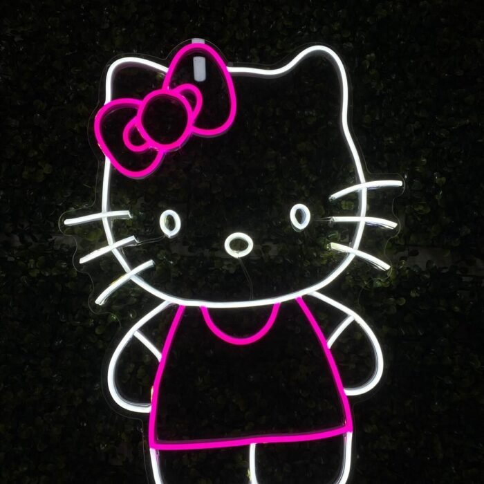 Hello Kitty Neon Led Tabela Dekoratif Aydınlatma