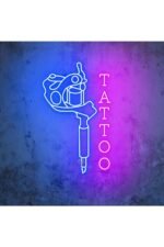 TATTOO NEON TABELA LED NEON AYDINLATMA NEON TABELA 30 X 30