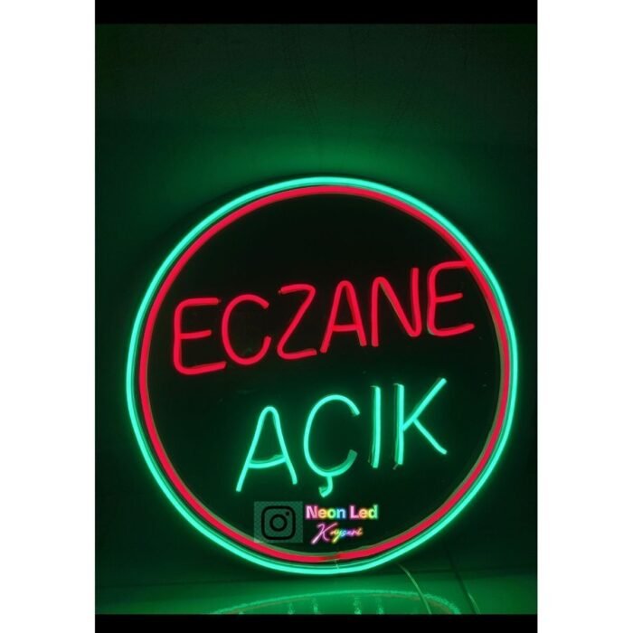 Eczane Açık Neonled 65*65 Ebat