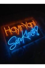 Hayır Yani Sen Kimsin Neon Dekoratif Aydınlatma