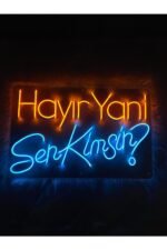 Hayır Yani Sen Kimsin Neon Dekoratif Aydınlatma - Görsel 3