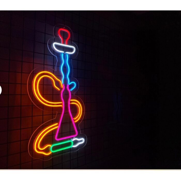 Hookah Nargile Neon Led Işıklı Yazı 50x30