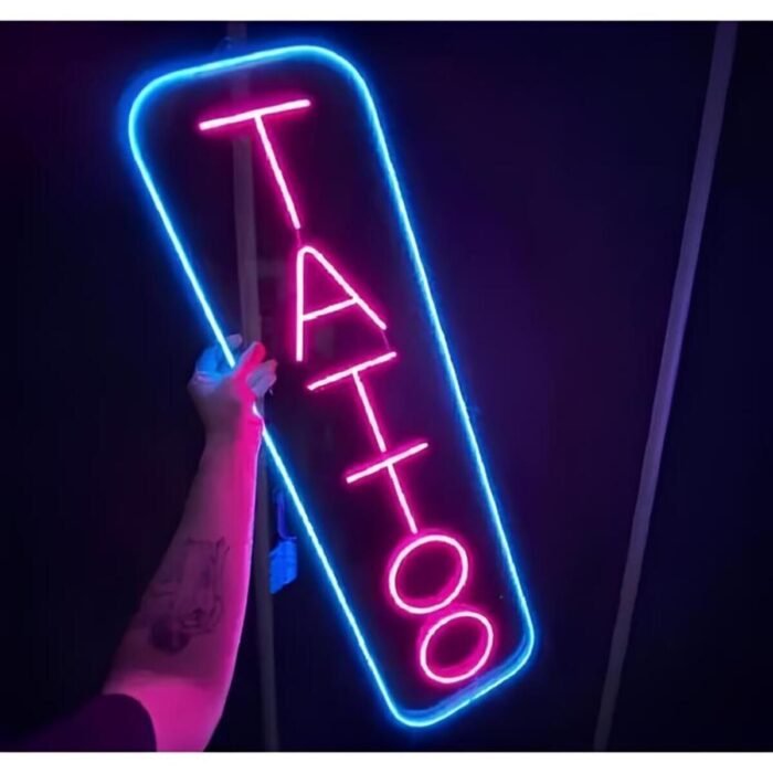 Tattoo Dövme Neon Led Işıklı Yazı