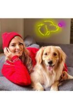 Köpek Kalp Neon Led Tabela Dekoratif Aydınlatma - Görsel 3