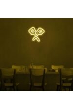 Çift Spatula Neon Led Tabela Dekoratif Aydınlatma - Görsel 4