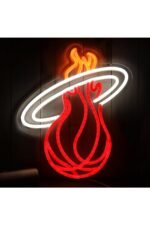 Yanar Basket Topu Neon Led Tabela Dekoratif Aydınlatma