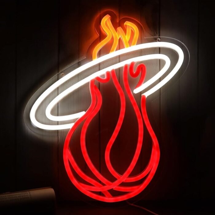 Yanar Basket Topu Neon Led Tabela Dekoratif Aydınlatma