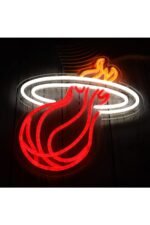 Yanar Basket Topu Neon Led Tabela Dekoratif Aydınlatma - Görsel 2