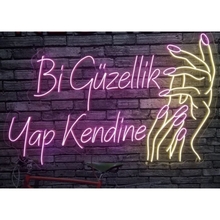 Bi güzellik yap kendine eller neon led