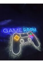 Game Rooom Gamer Playstation Neon Led Tabela Dekoratif Aydınlatma - Görsel 2