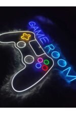 Game Rooom Gamer Playstation Neon Led Tabela Dekoratif Aydınlatma - Görsel 4