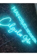 Hangimiz Sevmedik Çılgınlar gibi Müslüm Gürses Neon Led Tabela(80x35cm) - Görsel 5