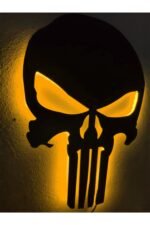 Punisher Sarı Led Işıklı Tablo - Görsel 2