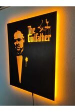 The Godfather Led Işıklı Ahşap Tablo - Görsel 3