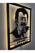 Müslüm Gürses Led Işıklı Ahşap Dekoratif Tablo - Görsel 2