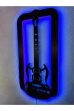 Gitar Led Işıklı Ahşap Dekoratif Tablo - Görsel 3