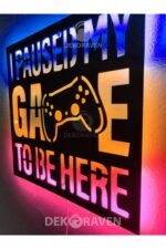 Gamer Led Işıklı Ahşap Tablo - Görsel 3